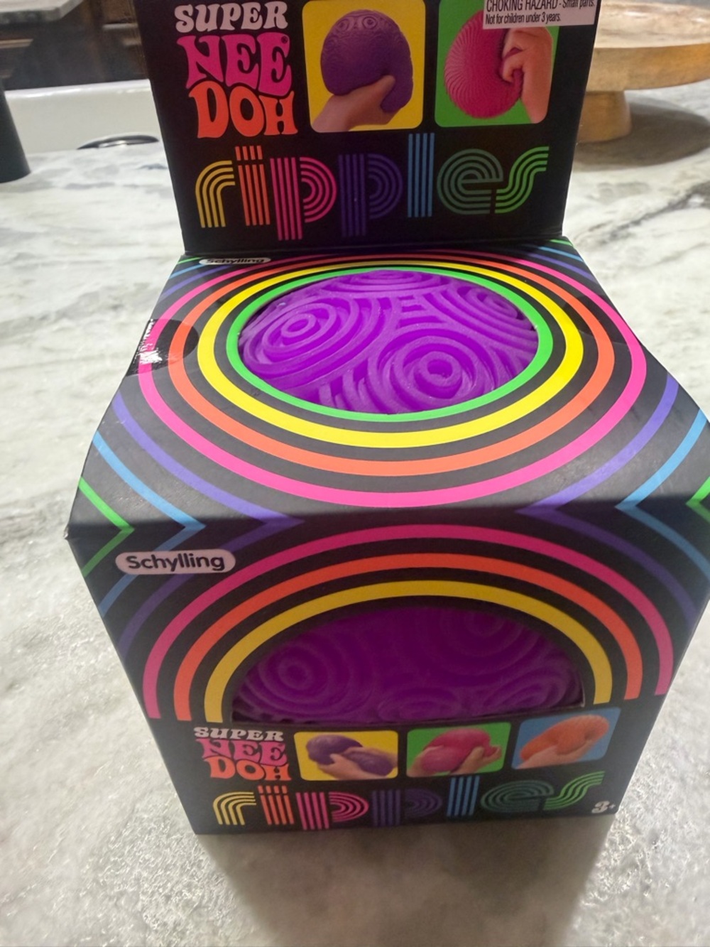 Jumbo Super NeeDoh Ripples Purple Sensory Toy by
